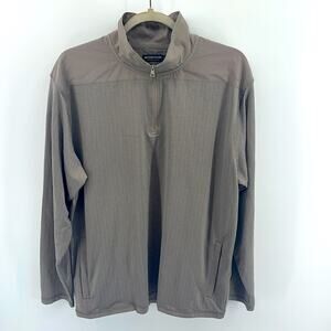 Southern Marsh herringbone print performance 1/4 zip long sleeve pullover sz M